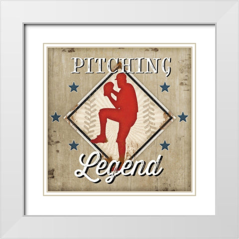 Legend White Modern Wood Framed Art Print with Double Matting by Pugh, Jennifer