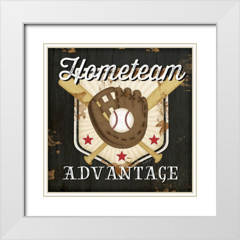 Hometeam White Modern Wood Framed Art Print with Double Matting by Pugh, Jennifer