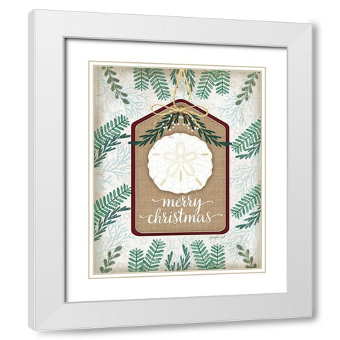 Coastal Christmas I White Modern Wood Framed Art Print with Double Matting by Pugh, Jennifer