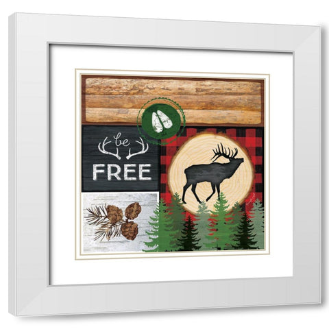 Free White Modern Wood Framed Art Print with Double Matting by Pugh, Jennifer