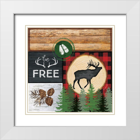 Free White Modern Wood Framed Art Print with Double Matting by Pugh, Jennifer