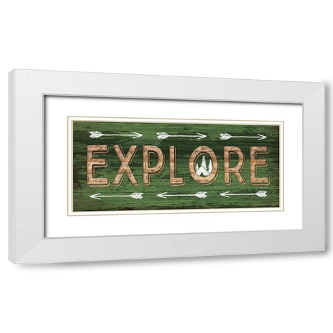 Explore White Modern Wood Framed Art Print with Double Matting by Pugh, Jennifer