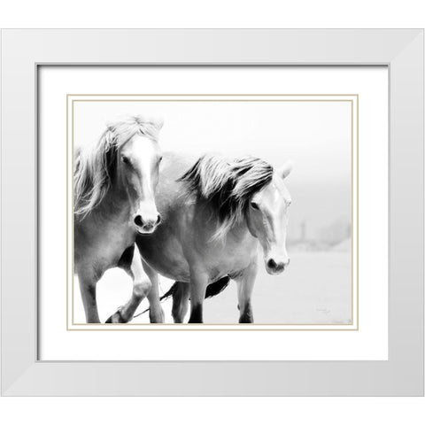 Horse II White Modern Wood Framed Art Print with Double Matting by Pugh, Jennifer