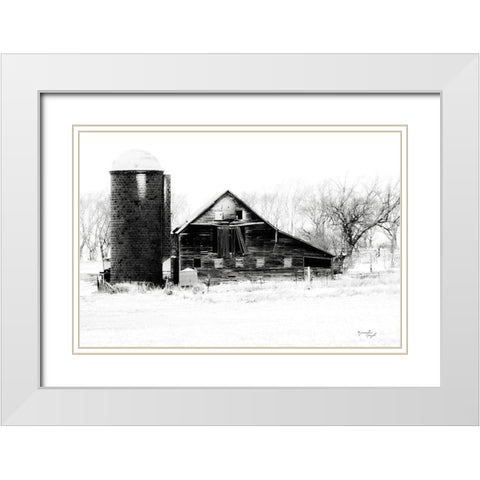 Barn II White Modern Wood Framed Art Print with Double Matting by Pugh, Jennifer