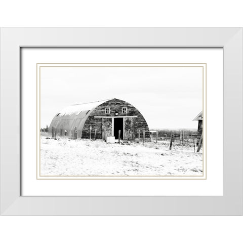 Barn III White Modern Wood Framed Art Print with Double Matting by Pugh, Jennifer