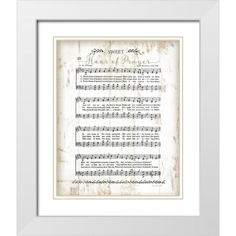 Sweet Hour of Prayer White Modern Wood Framed Art Print with Double Matting by Pugh, Jennifer