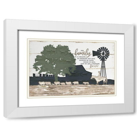 Homestead I White Modern Wood Framed Art Print with Double Matting by Pugh, Jennifer