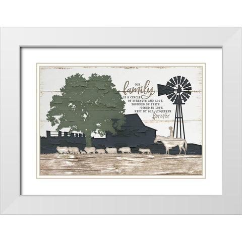 Homestead I White Modern Wood Framed Art Print with Double Matting by Pugh, Jennifer