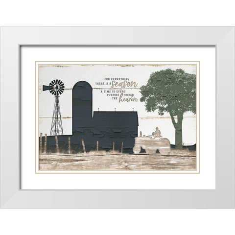 Homestead II White Modern Wood Framed Art Print with Double Matting by Pugh, Jennifer