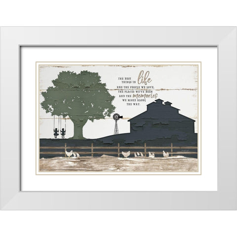 Homestead III White Modern Wood Framed Art Print with Double Matting by Pugh, Jennifer