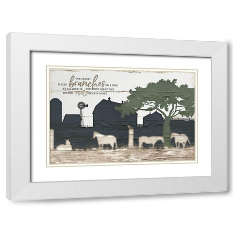 Homestead IV White Modern Wood Framed Art Print with Double Matting by Pugh, Jennifer