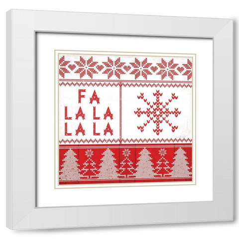 Nordic Christmas III White Modern Wood Framed Art Print with Double Matting by Pugh, Jennifer