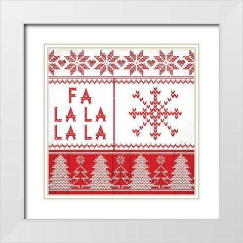 Nordic Christmas III White Modern Wood Framed Art Print with Double Matting by Pugh, Jennifer