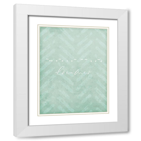 Dreamer White Modern Wood Framed Art Print with Double Matting by Pugh, Jennifer