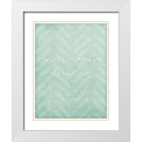 Dreamer White Modern Wood Framed Art Print with Double Matting by Pugh, Jennifer