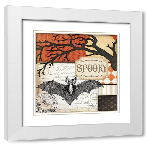 Spooky White Modern Wood Framed Art Print with Double Matting by Pugh, Jennifer