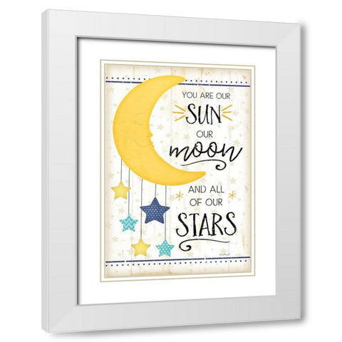 You Are Our Sun White Modern Wood Framed Art Print with Double Matting by Pugh, Jennifer