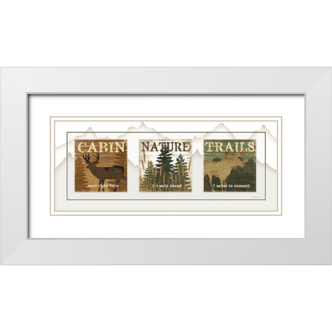 Cabin Panel White Modern Wood Framed Art Print with Double Matting by Pugh, Jennifer