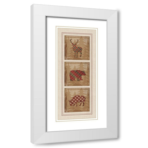 Cabin Panel II White Modern Wood Framed Art Print with Double Matting by Pugh, Jennifer