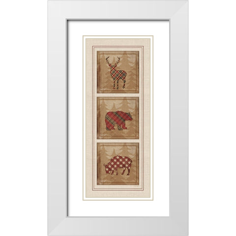 Cabin Panel II White Modern Wood Framed Art Print with Double Matting by Pugh, Jennifer