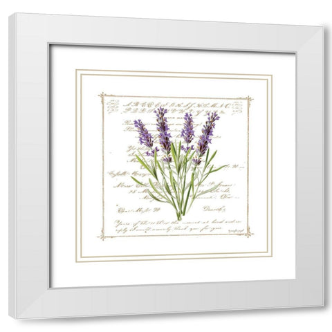 Floral III White Modern Wood Framed Art Print with Double Matting by Pugh, Jennifer