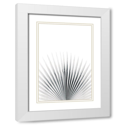 Palm VI White Modern Wood Framed Art Print with Double Matting by Pugh, Jennifer