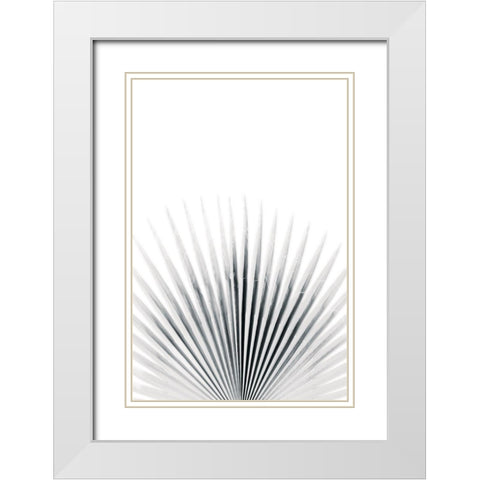 Palm VI White Modern Wood Framed Art Print with Double Matting by Pugh, Jennifer