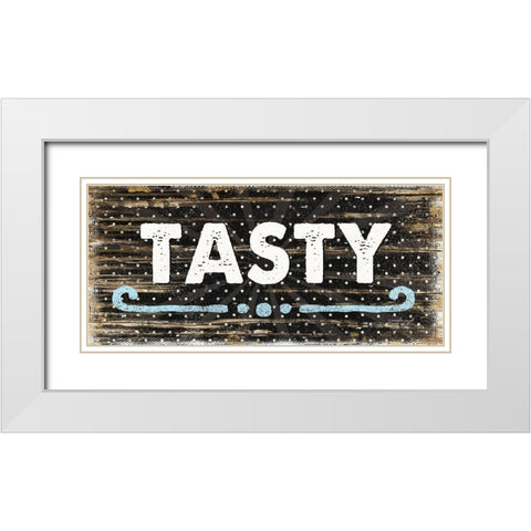 Tasty White Modern Wood Framed Art Print with Double Matting by Pugh, Jennifer