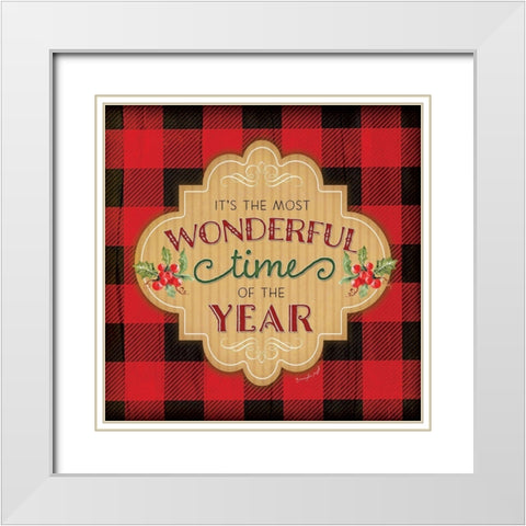 Wonderful Time of the Year White Modern Wood Framed Art Print with Double Matting by Pugh, Jennifer