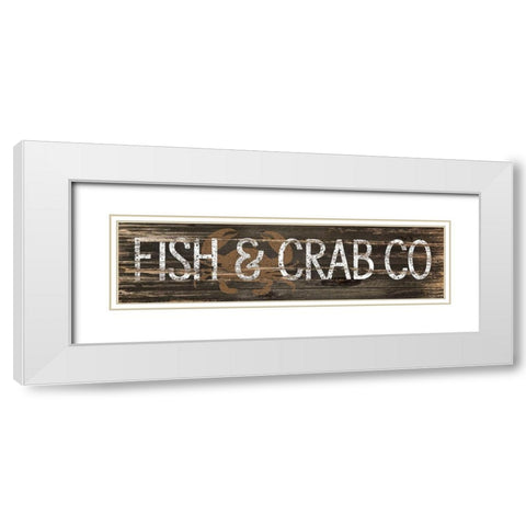 Fish and Crab Co. White Modern Wood Framed Art Print with Double Matting by Pugh, Jennifer