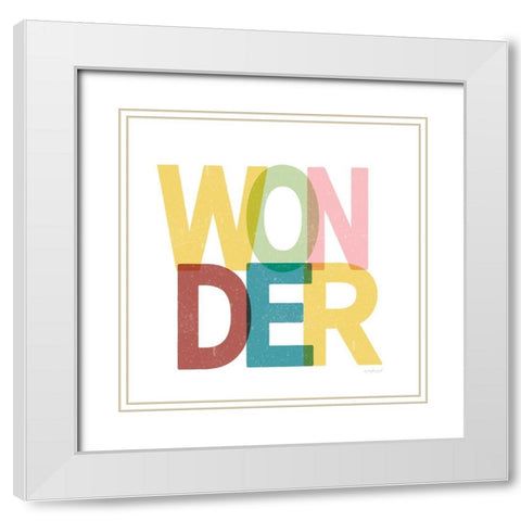 Wonder White Modern Wood Framed Art Print with Double Matting by Pugh, Jennifer