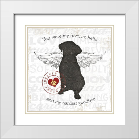 Forever in Our Hearts White Modern Wood Framed Art Print with Double Matting by Pugh, Jennifer