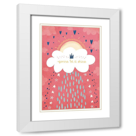 Gonna Let It Shine White Modern Wood Framed Art Print with Double Matting by Pugh, Jennifer