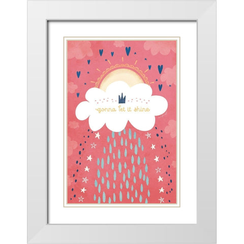 Gonna Let It Shine White Modern Wood Framed Art Print with Double Matting by Pugh, Jennifer