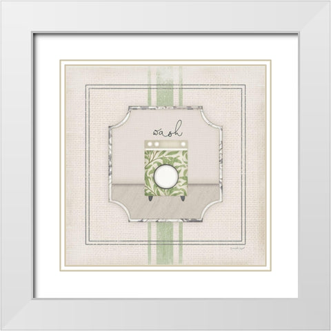 Wash White Modern Wood Framed Art Print with Double Matting by Pugh, Jennifer