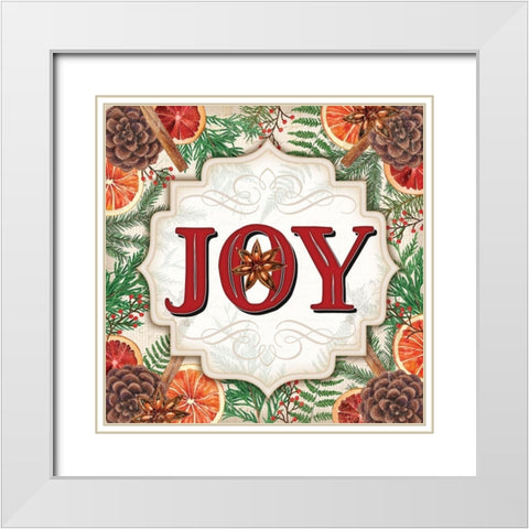 Spice Joy White Modern Wood Framed Art Print with Double Matting by Pugh, Jennifer