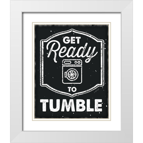 Get Ready to Tumble White Modern Wood Framed Art Print with Double Matting by Pugh, Jennifer