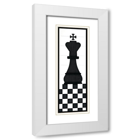 King White Modern Wood Framed Art Print with Double Matting by Pugh, Jennifer