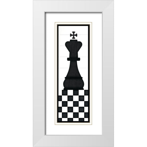 King White Modern Wood Framed Art Print with Double Matting by Pugh, Jennifer