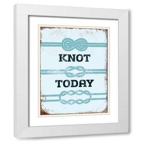 Knot Today White Modern Wood Framed Art Print with Double Matting by Brando, JJ