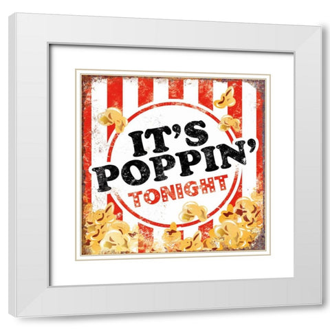 Its Poppin White Modern Wood Framed Art Print with Double Matting by Brando, JJ