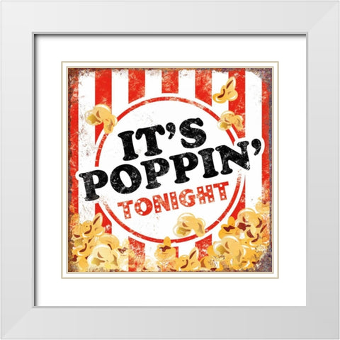 Its Poppin White Modern Wood Framed Art Print with Double Matting by Brando, JJ