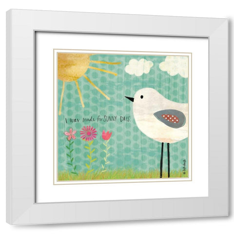 Sunny Days White Modern Wood Framed Art Print with Double Matting by Doucette, Katie
