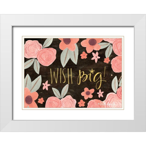 Wish Big White Modern Wood Framed Art Print with Double Matting by Doucette, Katie