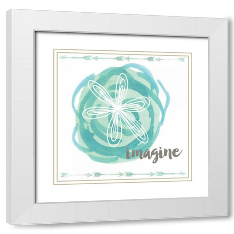 Imagine White Modern Wood Framed Art Print with Double Matting by Doucette, Katie