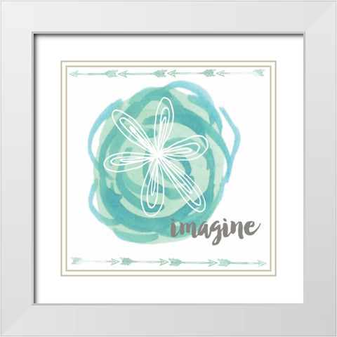 Imagine White Modern Wood Framed Art Print with Double Matting by Doucette, Katie