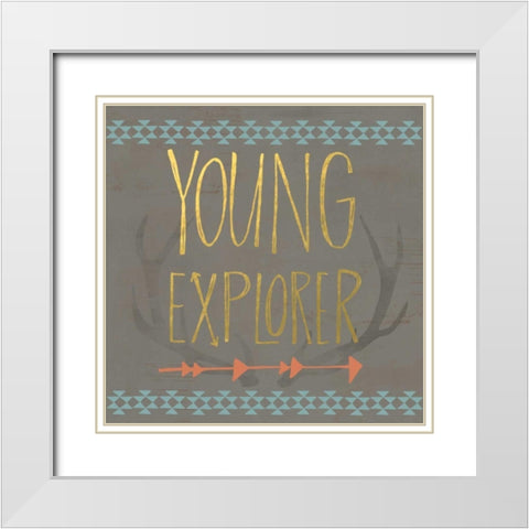 Young Explorer White Modern Wood Framed Art Print with Double Matting by Doucette, Katie