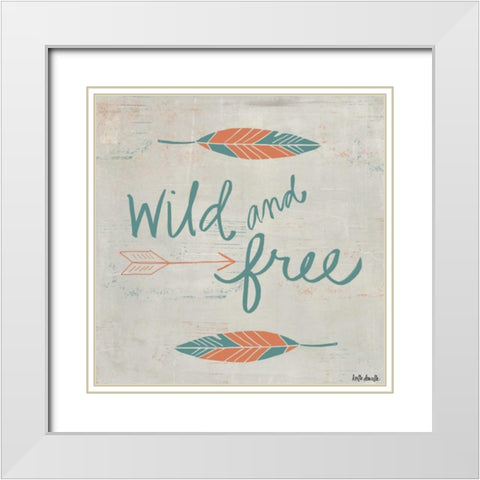 Wild and Free White Modern Wood Framed Art Print with Double Matting by Doucette, Katie
