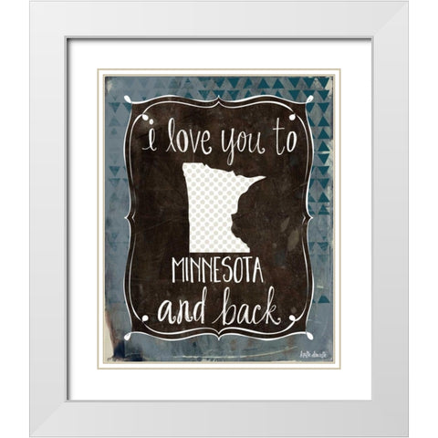 Minnesota and Back White Modern Wood Framed Art Print with Double Matting by Doucette, Katie