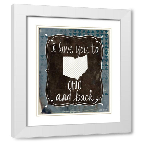 Ohio and Back White Modern Wood Framed Art Print with Double Matting by Doucette, Katie